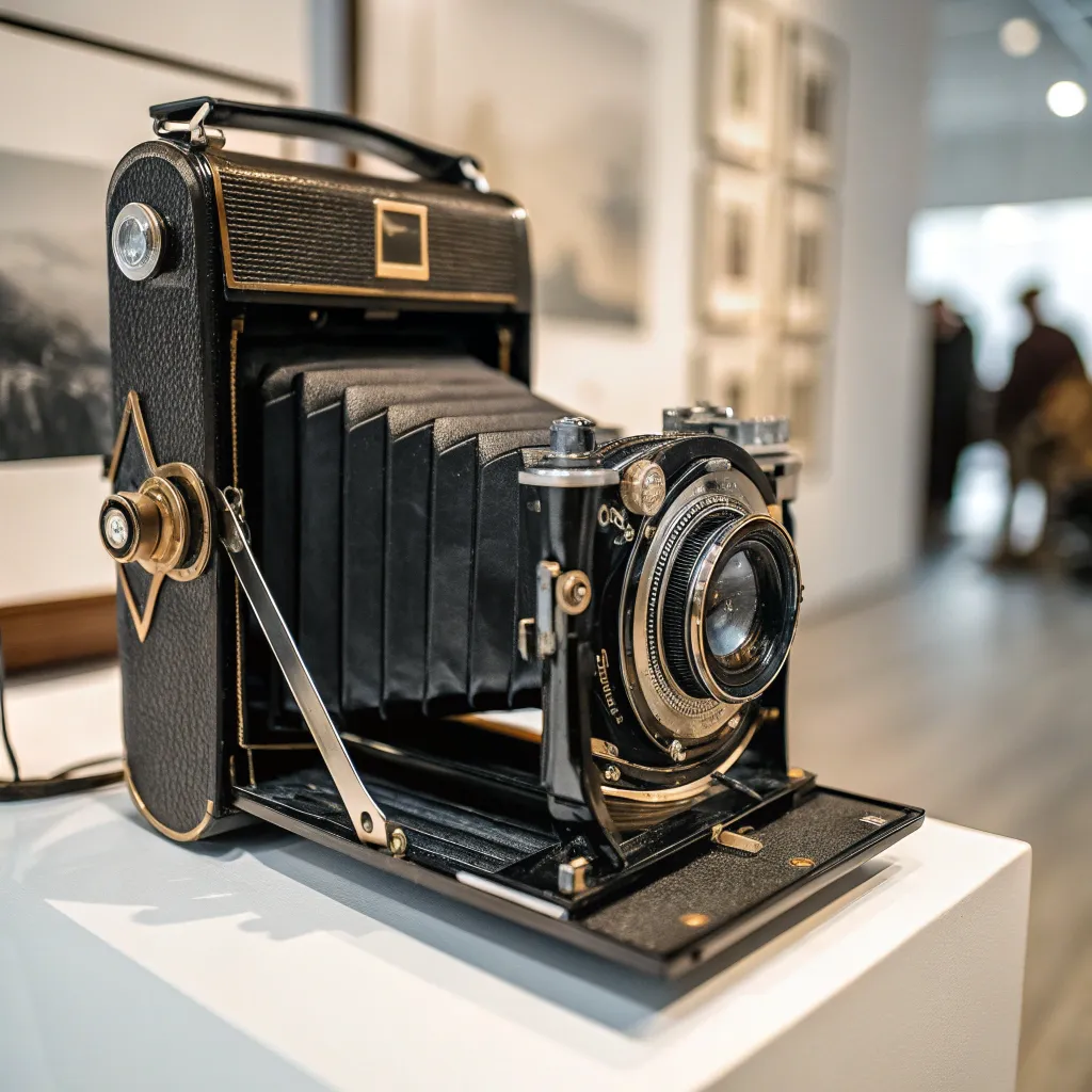 An elegant photo camera showcasing the art of photography